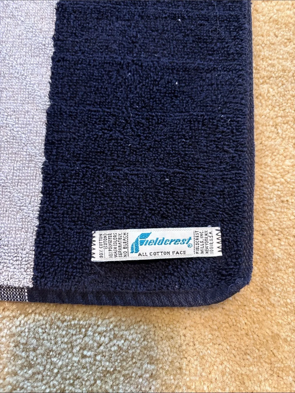 Fieldcrest vintage hand